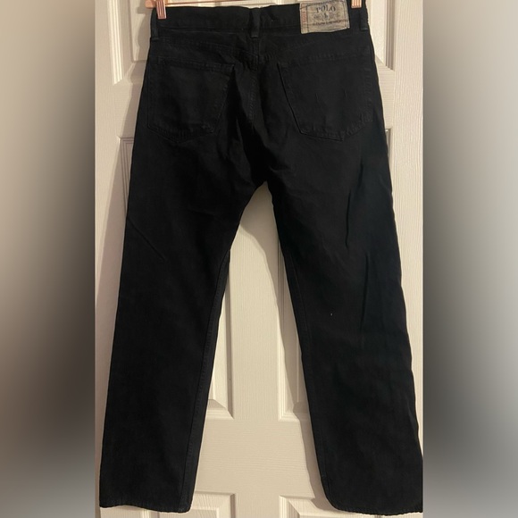 Women's Polo Ralph Lauren jeans / black/ size 12 / 30W x 30L - Picture 3 of 5